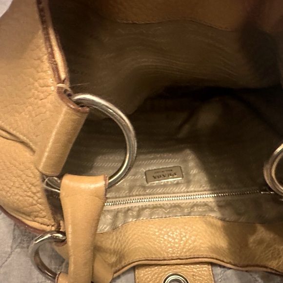 COPY - Prada- bag high-quality beige leather, elegance&formal.Used fabric on in… - Picture 3 of 4